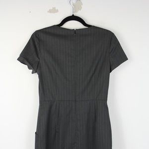 Theory Dresses - Theory Dark Grey Pinstripe Kabilla Dress Theory Dresses - Theory Dark Grey Pinstripe Kabilla Dress